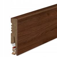 80x16 mm LISTWA PRZYPODŁOGOWA 8 cm ORZECH CAPRI MDF DEKORACYJNA COKÓŁ R2
