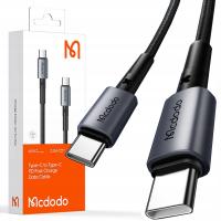 Kabel McDodo USB typ C - USB typ C 1,5 m czarny