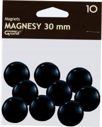 Magnesy czarne 30mm 10 sztuk