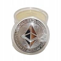 Ethereum Moneta Kolekcjonerska Medal ETH + Kapsel pudełko