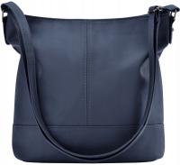 Pojemna Torebka Damska Na Ramię Duża Listonoszka Skórzana Torba Worek A5