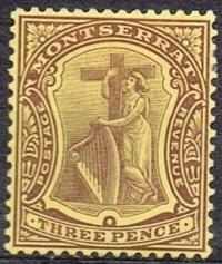 Kol.bryt. MONTSERRAT 1914 SG 40a* 4 GBP