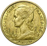 + Reunion - 10 Franków 1972 - STATEK