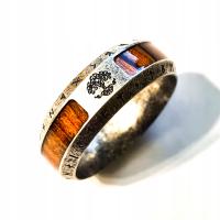 Серебряное обручальное кольцо перстень кольцо древо жизни дерево руны R25