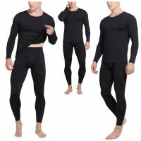 Kalesony RAJSTOPOWE ocieplane Męskie Czarne Trzymające ciepło TERMO