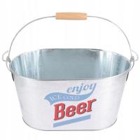 WYTRZYMAŁY KOLOROWY KUBEŁ NA LÓD METALOWY DO CHŁODZENIA NAPOJÓW