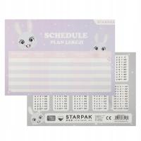 Plan lekcji z tabliczką mnożenia A5 Rabbit STARPAK 536146