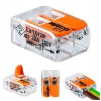 WAGO 221-412 Szybkozłączka Złączka Drut Linka 2x 0,2-4mm2 ORYGINALNA 10szt