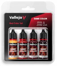Vallejo 72377 - Red Color Set - Zestaw 4 farb Game Color