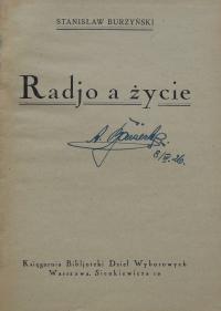 Stanisław Burzyński RADJO A ŻYCIE 1925