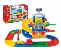 WADER 53030 Play Tracks Garaż 3 poziomy zestaw parking Pojazdy dla dzieci
