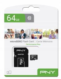 Karta microSD PNY Performance Plus 64 GB