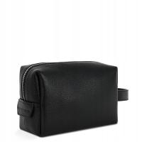 Skórzana kosmetyczka jednokomorowa w kolorze czarnym Pako Lorente One Size