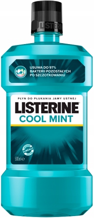 Listerine Płyn Do Płukania Jamy Ustnej Cool Mint 12H Świeży Oddech 500ml