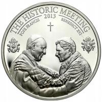 Palau. 5 dolarów 2013 ,Historyczne spotkanie dwóch papieżów – SREBRO