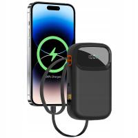 Быстрый банк силы 10000mAh 22.5 W POWERBANK со встроенным кабелем USB C / USB