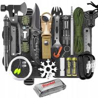 30w1 WOJSKOWY ZESTAW PRZEŻYCIA Taktyczny SURVIVAL NIEZBĘDNIK Multitool Hak