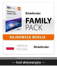 Bitdefender Antywirus Bitdefender Family Pack 2024 15 st. / 24 miesiące ESD odnowienie