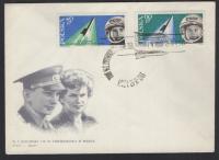 II LOT KOSMICZNY ,1963 ROK. Fi. 1267 ,1268 FDC