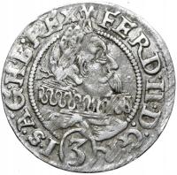 Силезия-Фердинанд II-3 Крайкары 1628 HR - Вроцлав-серебро