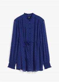 Bonprix bluzka ciążowa długi rękaw bez wzoru poliester