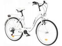 Городской велосипед Индиана Моена 7 передач 26 дюймов женский Белый