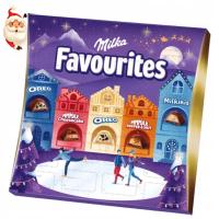 Milka Favourites большой календарь приключений микс шоколад 206г Санта-Клаус