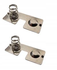 2× STYK BATERII PODWÓJNY BLASZKA + SPRĘŻYNKA R3 2 X AA