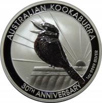 MONETA SREBRNA - MONETA Ag - UNCJA Ag999 - AUSTRALIA -OY9754