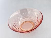 ART DECO PIĘKNA SZKLANA ŁOSOSIOWA MISA PATERA salaterka