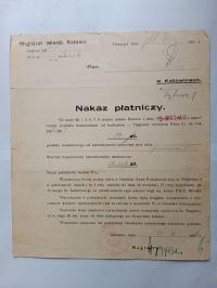 KATOWICE MAGISTRAT NAKAZ PŁATNICZY 1936 R 1136 D