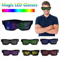 2021 Magic Smart App okulary Halloween Christmas Party Luminous okulary ele