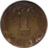 Łotwa 1 santim 1937
