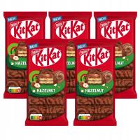 KitKat Hazelnut шоколадная тарелка со вкусом арахиса 99 г x5