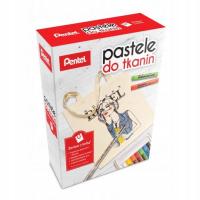 Pentel Zestaw pasteli do tkanin z torbą