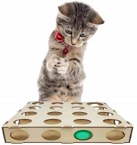 DREWNIANA ZABAWKA LABIRYNT DLA KOTA