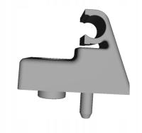 Uchwyt daszka osłony Trustom beżowy Fiat 500/Doblo/Grande Punto