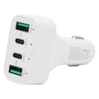Szybka ładowarka samochodowa USB C 40 W 4 porty Adapter ładowarki 9S