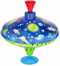 Bąk Metalowy Kosmiczny LED dla Maluszka Spinner Zabawka dla małego dziecka