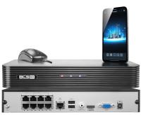 BCS DVR BCS-B-NVR0801-8P(2.0) 8 каналов IP 4K приложение обнаружения