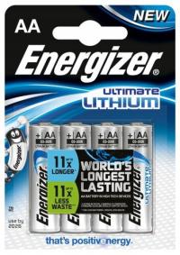 4 Baterie litowe Energizer L91 Ultimate R6 AA