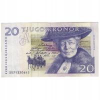 Banknot, Szwecja, 20 Kronor, 1997-2008, KM:63a, AU
