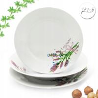 Обеденный набор 18 Эл. тарелка 6 чел. Плитка глубокий десертный сервиз