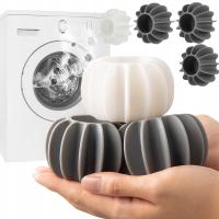 KULE DO PRANIA PRALKI USUWAJĄCE SIERŚĆ WŁOSY Z UBRAŃ PIORĄCE ZESTAW 4 SZT