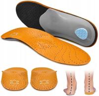 Стельки для обуви на плоскостопии вальгусная супинация ортопедическая кожа
