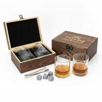 SZKLANKI DO WHISKEY ZESTAW PREZENTOWY DLA MĘŻCZYZN SZKATUŁKA KAMIENIE