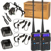 2X мощная рация Baofeng UV-5R 5W PMR двухстороннее радио