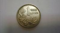 Moneta 1 litas Litwa 1925 stan 3+