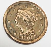 USA 1 cent 1850 Liberty Head