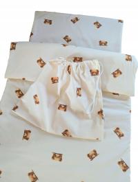 Pościel do przedszkola żłobka komplet zestaw wzory worek haft GRATIS